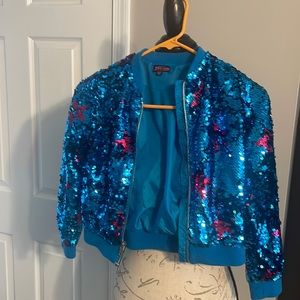 Jo Jo’s closet size 6/6x flip sequin jacket